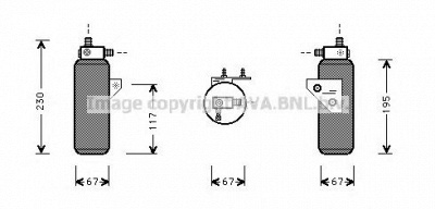 AVA QUALITY COOLING aud144 -  Осушитель, кондиционер